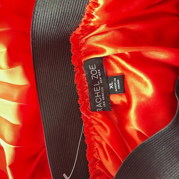 Rachel Zoe Red A-Line Pleated Skirt - Picture 4 of 5